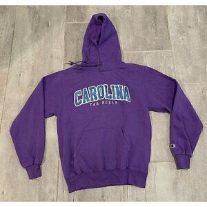 Champion UNC University Of North Carolina Tar Heels Hoodie Purple Adult Small